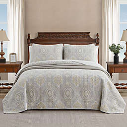 Tommy Bahama® Turtle Cove 3-Piece Reversible King Quilt Set in Grey