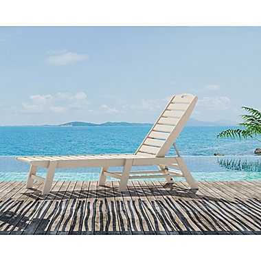 POLYWOOD&reg; Nautical Stackable Chaise. View a larger version of this product image.