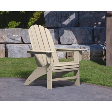 POLYWOOD&reg; Vineyard Curveback Adirondack Chair in Sand. View a larger version of this product image.