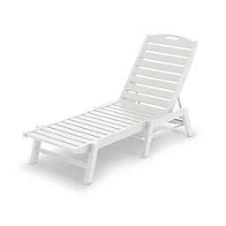 POLYWOOD® Nautical Stackable Chaise in White