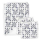 Alternate image 0 for The Honest Company&reg; 3-Piece Compass Hooded Towel and Washcloth Set in White/Navy