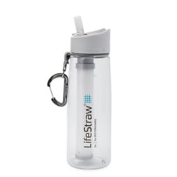 LifeStraw Go Water Filter Bottle 22oz. with 2-stage Filtration in Clear