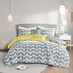 Intelligent Design Nadia 5-Piece Reversible Full/Queen Comforter Set in Yellow