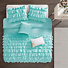 Alternate image 2 for Intelligent Design Waterfall 5-Piece Reversible Full/Queen Comforter Set in Blue