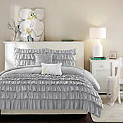 Intelligent Design Waterfall Full/Queen Comforter Set in Grey