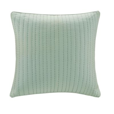 INK+IVY Camila Quilted European Pillow Sham in Blue