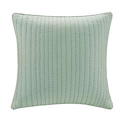INK+IVY Camila Quilted European Pillow Sham in Blue