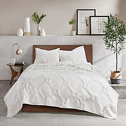 Madison Park Pacey 3-Piece King/California King Coverlet Set in White