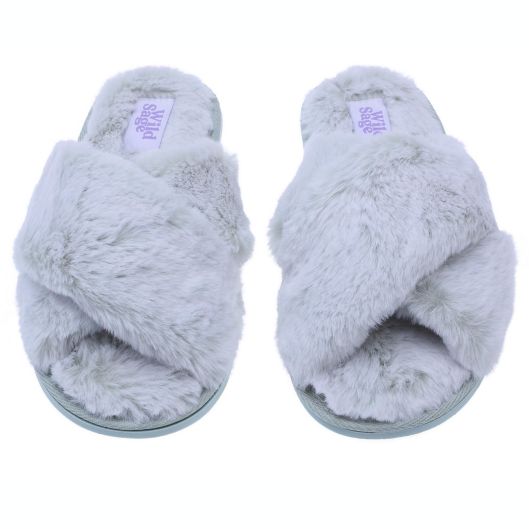 Wild Sage™ Fur Slippers | Bed Bath Beyond