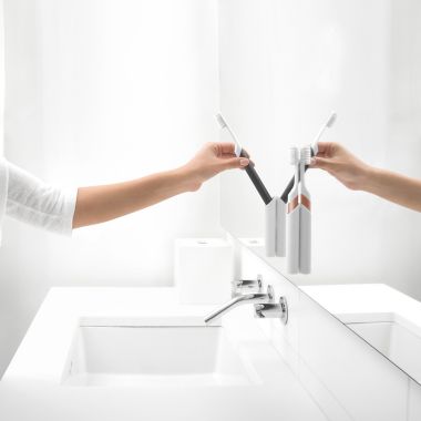 quip Metal Electric Toothbrush in Slate. View a larger version of this product image.