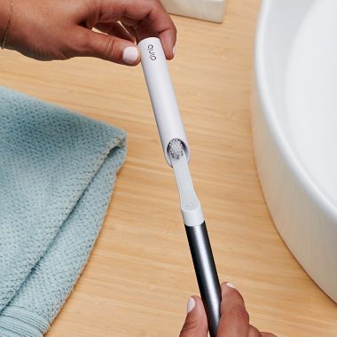 quip Metal Electric Toothbrush in Slate. View a larger version of this product image.