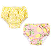 Hudson Baby&reg; 2-Pack Swim Diapers in Pink/Yellow