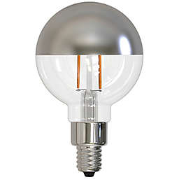 Bulbrite 4-Pack 2.5-Watt G16 Half Chrome LED Warm White Light Bulbs