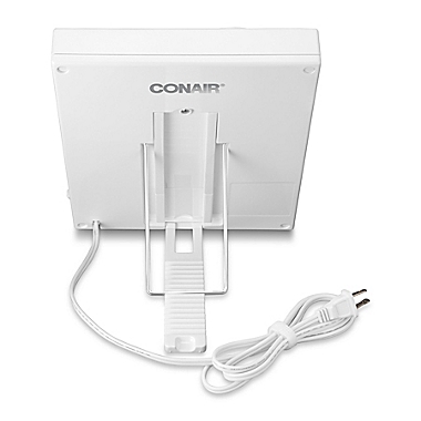 Conair&reg; Clarity 1x/5x LED Lighted Vanity Mirror in White. View a larger version of this product image.