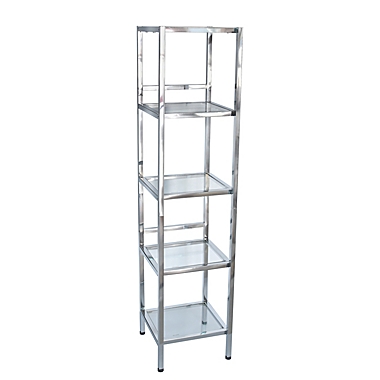 Studio 3B&trade; Mercer 5-Tier Bath Tower in Chrome. View a larger version of this product image.