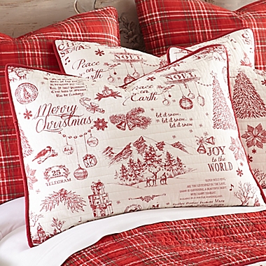 Levtex Home Yuletide Reversible King Quilt Set in Red/White. View a larger version of this product image.