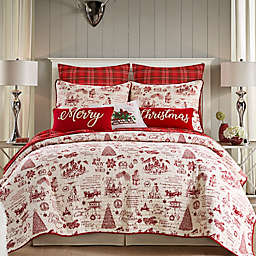 Levtex Home Yuletide Reversible Full/Queen Quilt Set in Red/White