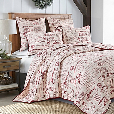 Levtex Home Merry Way Reversible Full/Queen Quilt Set in Red/White. View a larger version of this product image.