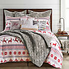 Alternate image 1 for Levtex Home Snowflake Reversible King Quilt Set in Red/White