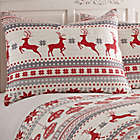 Alternate image 4 for Levtex Home Snowflake Reversible King Quilt Set in Red/White