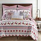 Alternate image 0 for Levtex Home Snowflake Reversible King Quilt Set in Red/White