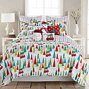 Levtex Home Merry &amp; Bright Holly Jolly Reversible Quilt