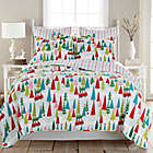 Alternate image 2 for Levtex Home Merry &amp; Bright Holly Jolly Reversible King Quilt
