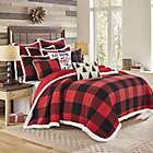 Alternate image 2 for Levtex Home Thatch Home Buffalo Peak Reversible Flannel Full/Queen Quilt in Red
