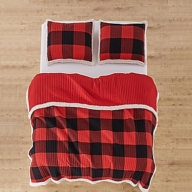 Levtex Home Thatch Home Buffalo Peak Reversible Flannel Full/Queen Quilt in Red. View a larger version of this product image.