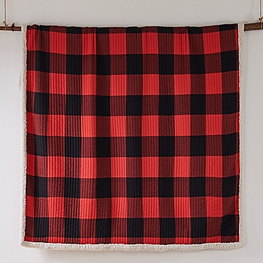 Levtex Home Thatch Home Buffalo Peak Reversible Flannel Full/Queen Quilt in Red. View a larger version of this product image.