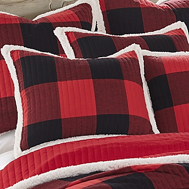 Levtex Home Thatch Home Buffalo Peak Quilted Standard Pillow Sham in Red. View a larger version of this product image.