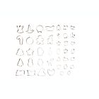 Alternate image 0 for H for Happy&trade; 40-Count Fall/Winter Seasonal Holiday Cookie Cutters in Silver