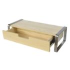 Alternate image 3 for Squared Away&trade; Monitor Stand with Storage in Brushed Nickel