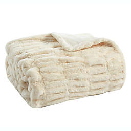 Bee & Willow™ Ruched Throw Blanket in Ivory