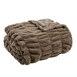 Bee &amp; Willow&trade; Ruched Throw Blanket in Walnut