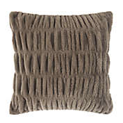 Bee and Willow&trade; Ruched Square Throw Pillow in Walnut