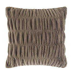 Bee and Willow&trade; Ruched Square Throw Pillow in Walnut