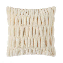 Bee and Willow™ Ruched Square Throw Pillow in Ivory