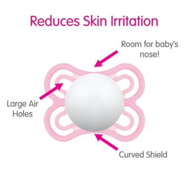 MAM Perfect Collection 0-6M 2-Pack Unisex Pacifiers in Green/Yellow. View a larger version of this product image.