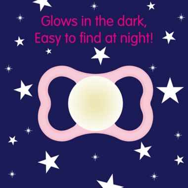 MAM Air Night Orthodontic Ages 6+ Months Pacifier in Blue. View a larger version of this product image.