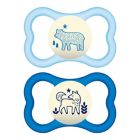 Alternate image 0 for MAM Air Night Orthodontic Ages 6+ Months Pacifier in Blue