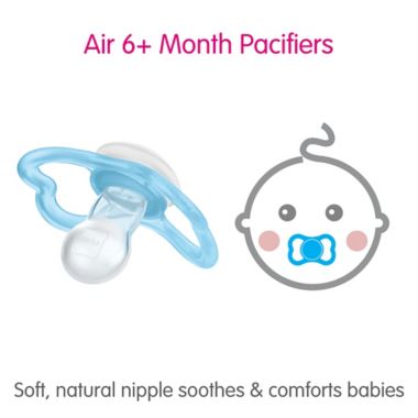 MAM Air Night Orthodontic Ages 6+ Months Pacifier in Blue. View a larger version of this product image.