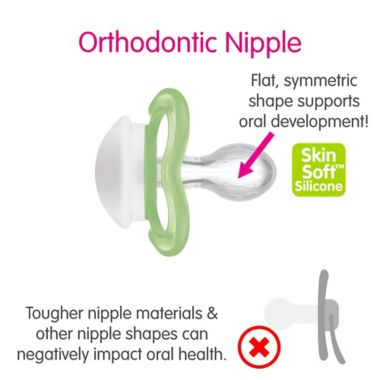 MAM Air Night Orthodontic Ages 6+ Months Pacifier in Blue. View a larger version of this product image.