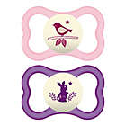 Alternate image 0 for MAM Air Night Orthodontic Ages 6+ Months Pacifier in Pink