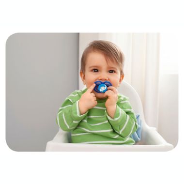 MAM Perfect Orthodontic Size 6+ Months 2-Pack Unisex Pacifiers in Green/Yellow. View a larger version of this product image.