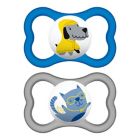Alternate image 0 for MAM Air Ages 6+ Months Pacifier in Blue (2-Pack)