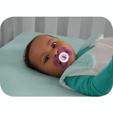 MAM Air Day/Night 6M-12M 3-Pack Pacifiers in Green. View a larger version of this product image.