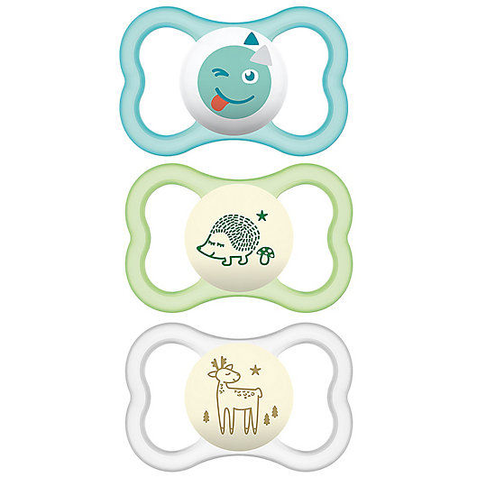 Alternate image 1 for MAM Air Day/Night 6M-12M 3-Pack Pacifiers