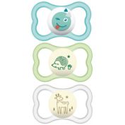 MAM Air Day/Night 6M-12M 3-Pack Pacifiers