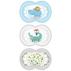 Alternate image 0 for MAM Day &amp; Night 6-12M 3-Pack Pacifiers in Blue